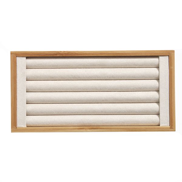 

jewelry boxes bamboo beige jewelry rings display holder rack display stand tray ring organizer ring display storage tray for drawer 230214, Black;white