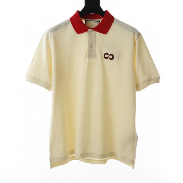 

plus tees men polos round neck embroidered and printed polar style summer wear with street pure cotton 2dd, Black;brown
