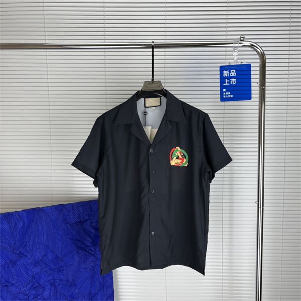 

men designer shirts summer shoort sleeve casual shirts fashion loose polos beach style breathable tshirts tees clothing #14, White;black