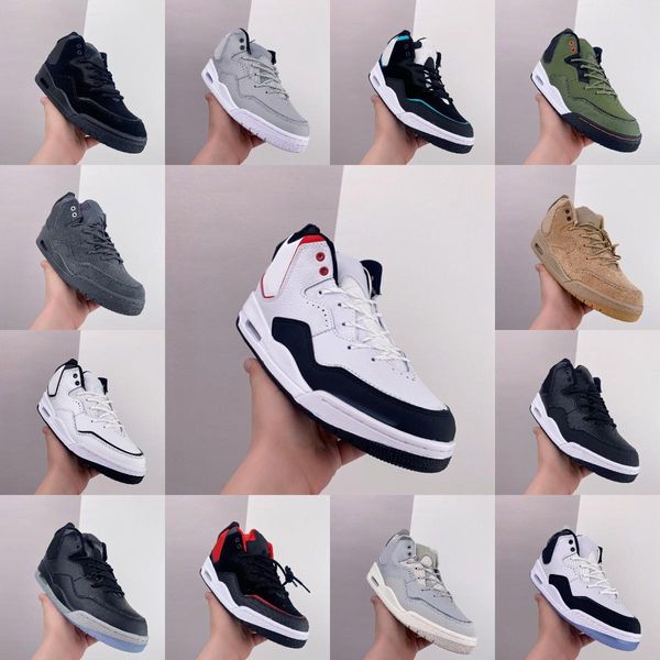 

men women courtside 23 basketball shoes concord white black sneaker trainers new style ar1000-104 triple white black cement particle grey me