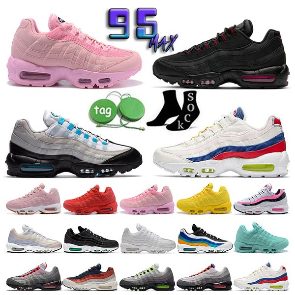 

airmaxs 2022 95 classic mens running shoes greedy chaussures 95s air neon triple black white khaki total orange grape safari designer men