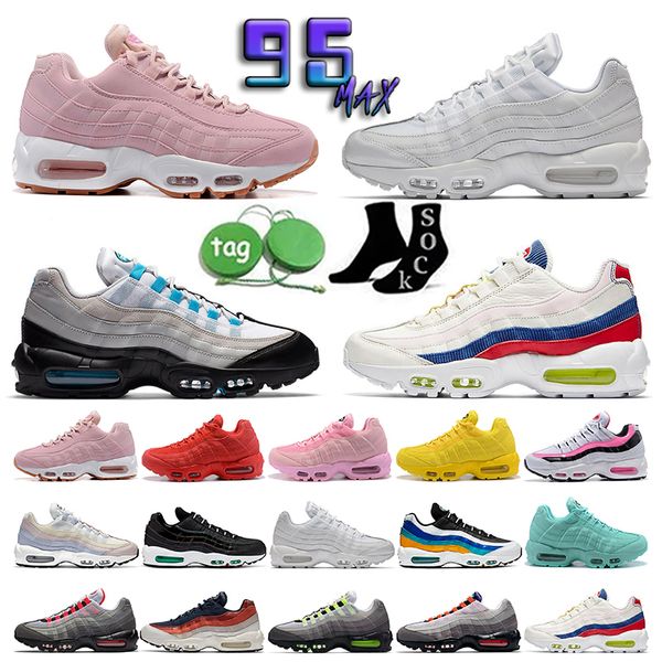 

designer 95 airmaxs men running shoes 95s triple black worldwide air bordeaux neon throwback future club max mens womens trainers sports sne