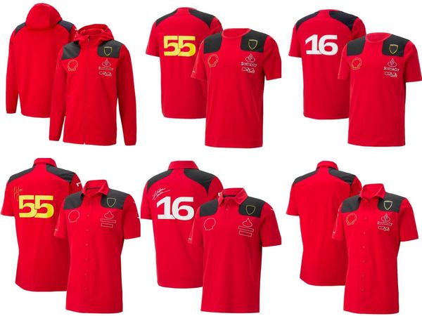 

f1 formula one racing t-shirt 2023 new spring and autumn team tailored with windbreaker