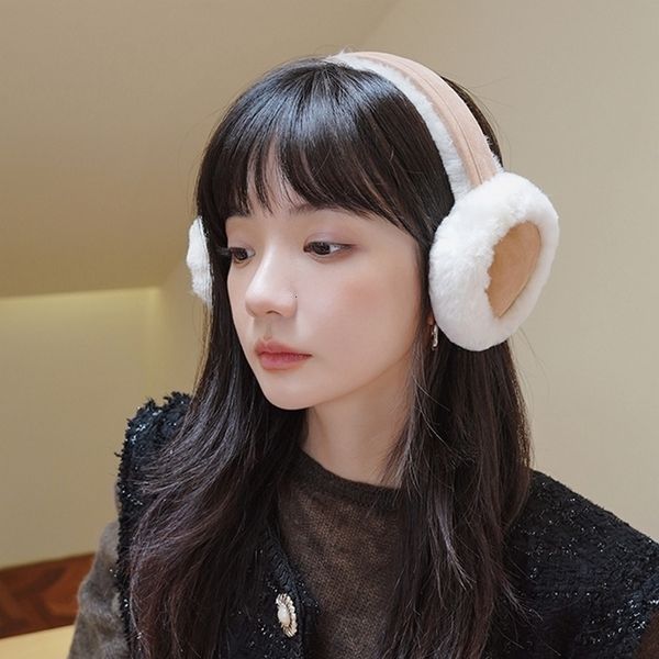 

ear muffs lamb fur warm earmuffs winter female lovely students korean version antie 230215, Blue;gray