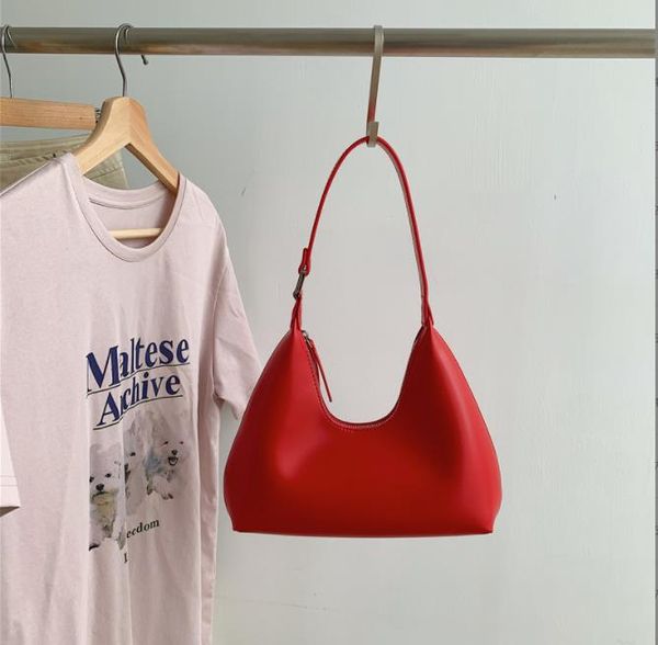 

armpit shoulder bag half moon handbags metal hardware letter hasp women tote bags classic old flower letter adjustable leather strap cell ph