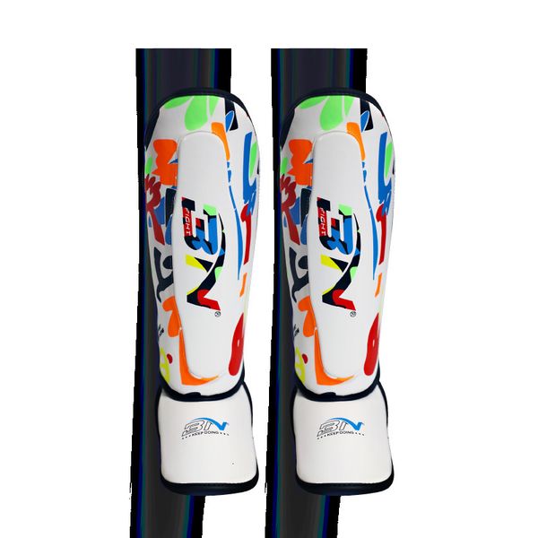 

protective gear bn 3-9y kids ankle support leg leggings boxing shin guards mma muay thai karate kickboxing legs protector training equipment