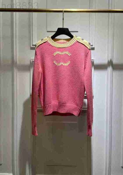 

women's sweaters designer 2023 european designers design pink contrast cashmere sweater 6ccr, White;black