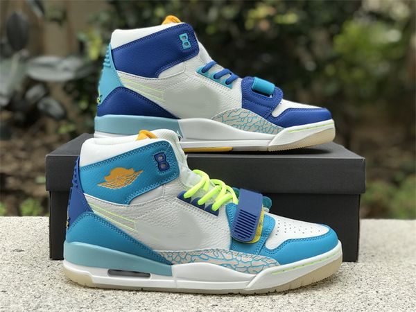 

jumpman legacy 312 fly blue lagoon mens basketball shoes womens lakers blue trainers sports sneakers, Red;white