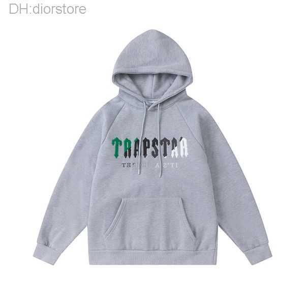 

mens hoodies trapstar tracksuit letter printed sportswear mens warm two pieces set loose hoodie sweatshirt pants s-xl 17d0qn, Black