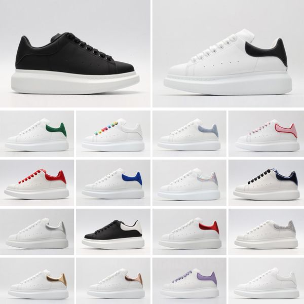 

casual shoes platform sneake mens tainers outdoor designer mc quee luxury leather chaussures 35-46, Black