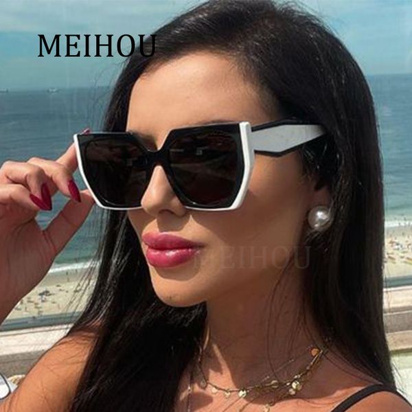 

sunglasses fashion elegant cat eye sunglasses for women vintage style black white sun glasses female gradient shades gafas de sol 230215, White;black