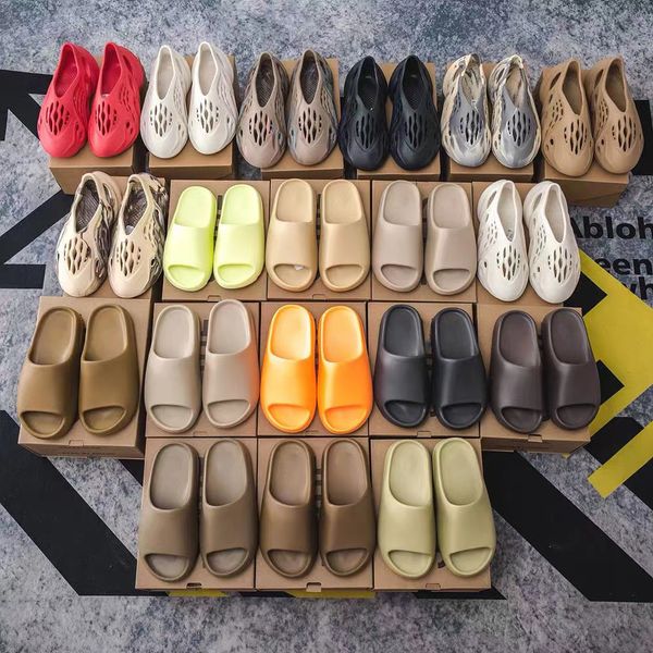 

men women sandals slippers bone resin desert sand snow white foam running shoes ararat rubber summer black white west brown smooth ladder co