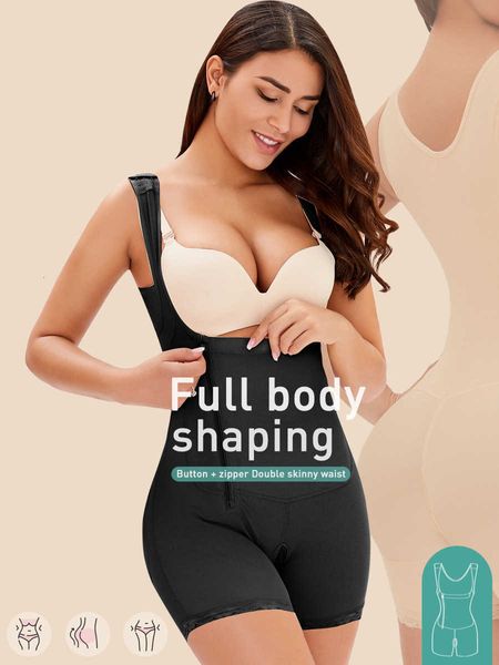 

shapewear elon large fat woman's side zipper breasted one-piece belly lifting and hip body shaping garment d022b, Black;white