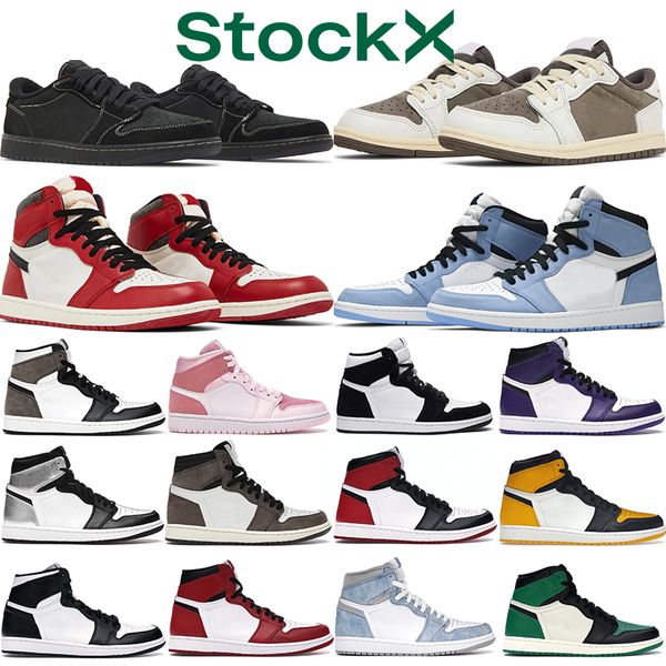 

chicago lost and found 1s mens basketball shoes retros 1 jumpmans low university blue dark mocha black phantom hyper royal womens sports