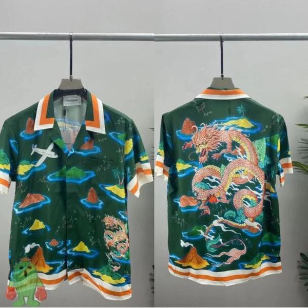 

green shirt red men women hawaiian short sleeve shirts, White;black