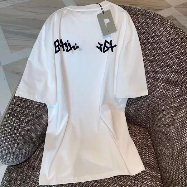

men's t-shirts chao brand angel letter direct spray printing short sleeve t-shirt palm tree net red youth spring and summer s-5xl.ss01, White;black