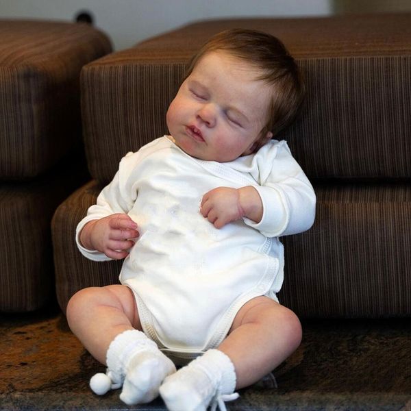 

dolls 50 cm 3d-paint with visible veins soft silicone reborn baby doll toy like real 20 inch sleeping alive kids boneca art bebe 230215