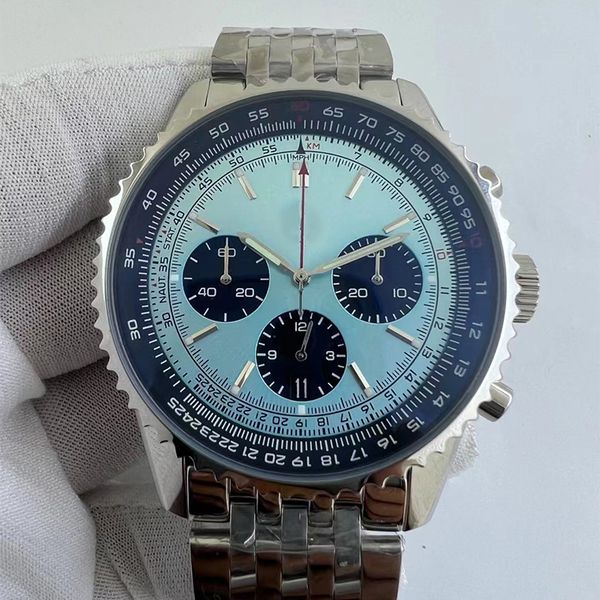 

watch mens watches quartz movement watch stainless steel strap sapphire waterproof design montre de luxe fashion watch, Slivery;brown