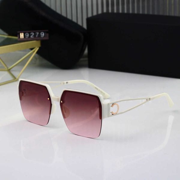 

luxury brand channel slim sunglasses square trendy women sunscreen versatile foreign temperament polarized uv proof strong light ultra light, White;black