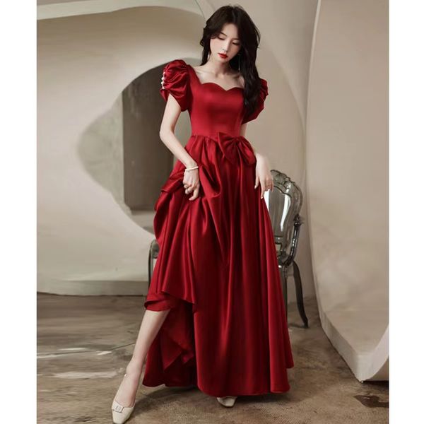 

stylish arabic watermelon evening dresses sweetheart backless necklace pleats ruffles long prom gowns with beaded crystals vestidos wed dres, Black;red