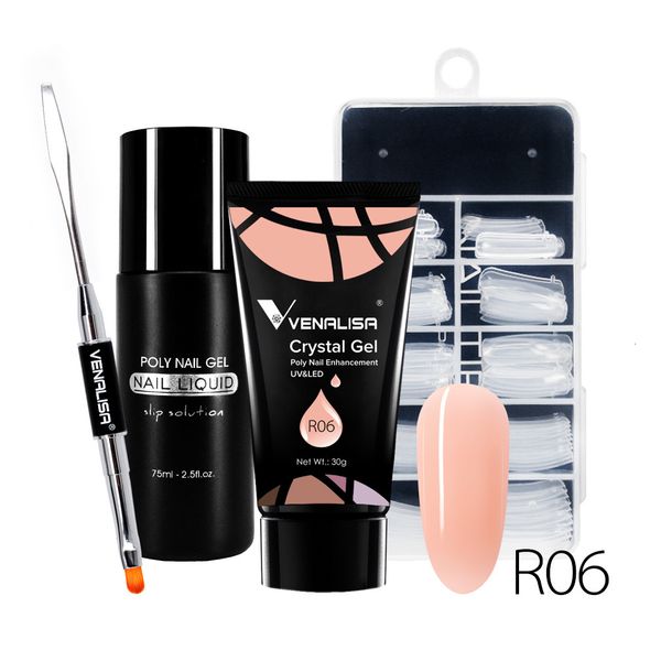 

nail polish venalisa poly gel kit design building acrylic transparent crystal coumuflage set extend jelly 230214