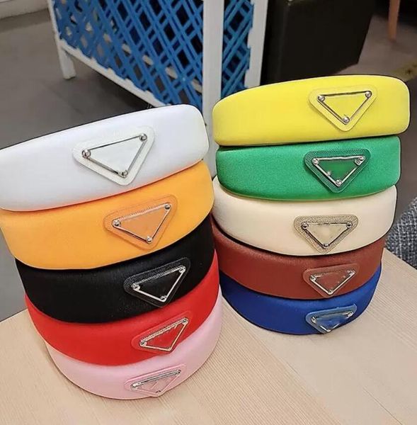 

luxury designer sponge headbands hair bands for women girl brand elastic letter p headband multicolor fashion sports fitness headband head w, Silver