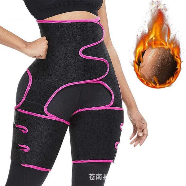 

shapewear three in one belt waist and thigh trimmer trainer hip lift body shaping garment zip, Black;white