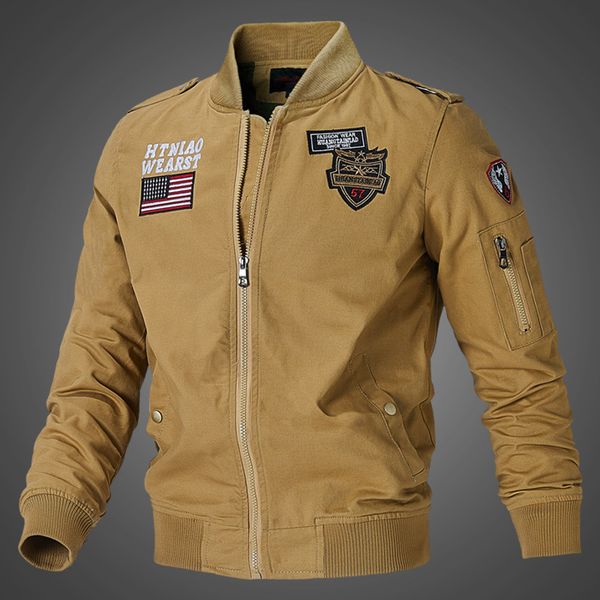 

men's jackets mens bomber pilot jacket winter parkas army jackets military motorcycle jacket cargo outerwear air force pilot tactical c, Black;brown