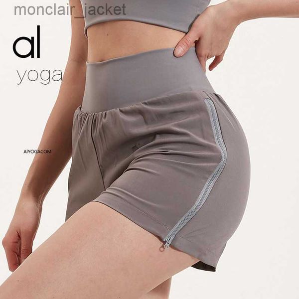 

designer alos yoga shorts women's fitness outdoor running pants new solid color calisthenics, White;black