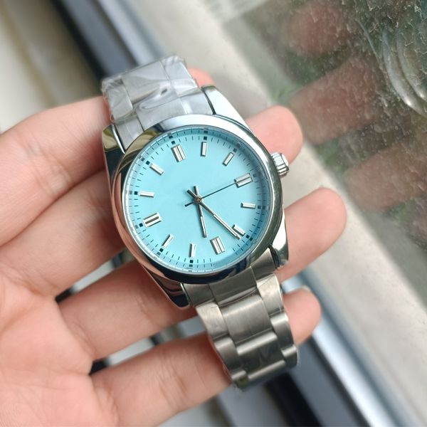 

designer dhgates watch for men women 36mm luxury watches quartz movement oyster type stainless steel case strap sapphire mirror montre de lu, Slivery;brown