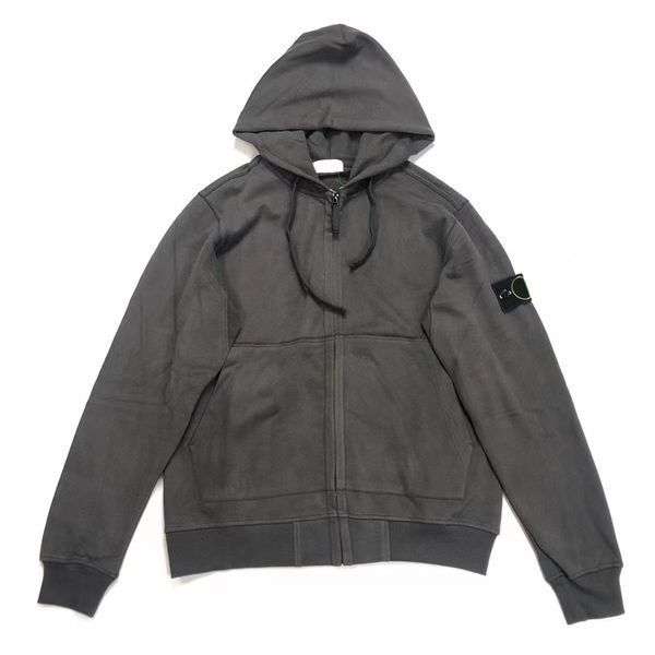 

stone 21fw 20fw zip mens hooded sweatshirt crewneck hooded clothing, Black;brown