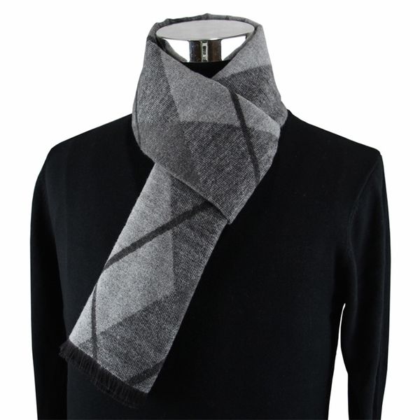 

scarves est fashion design casual scarves winter men's cashmere scarf luxury brand warm neckercheif modal scarves men 230215, Blue;gray