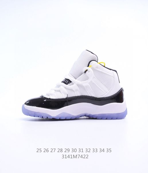 

little and big kids jumpman 11 11s xi cherry bred cool grey concord unc win like for toddler sneakers children basketball kid shoes baby fas, Black