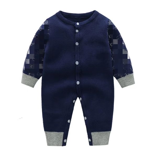 

baby clothes stripe rompers spring autumn romper cotton newborn kids designer infant jumpsuits 2023, Blue