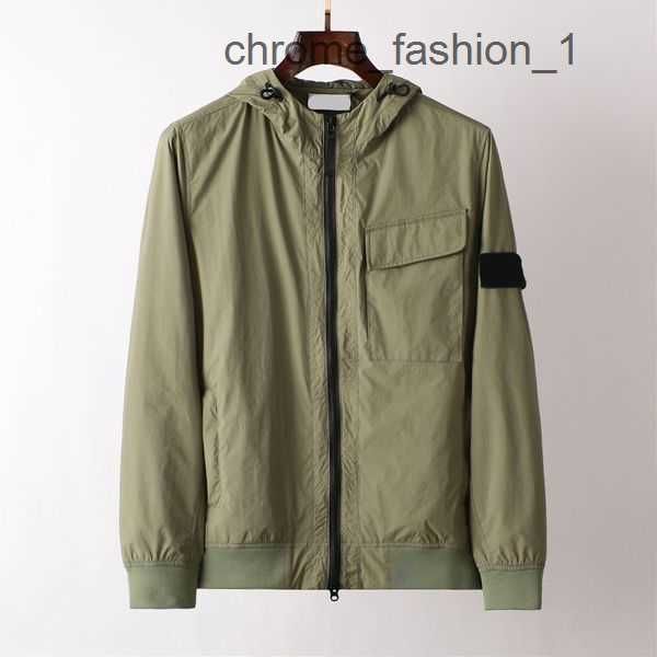 

3a jackets brand designer spring new style three colors high-end stone zip rleisure trendy casual coats is land mens fashion jacket 3 322i, Black;brown