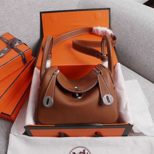 

designer lindi new pillow bag fashion one-shoulder diagonal portable doctor 2023 new litchi pattern lindi mini soft lea