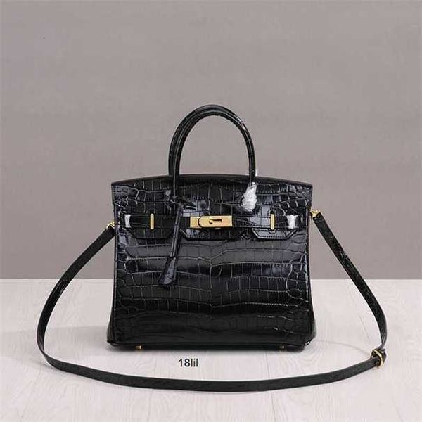 

designer birkin herme handbags leather womens crocodile pattern portable shoulder cow leather spring and summer fashion bridal