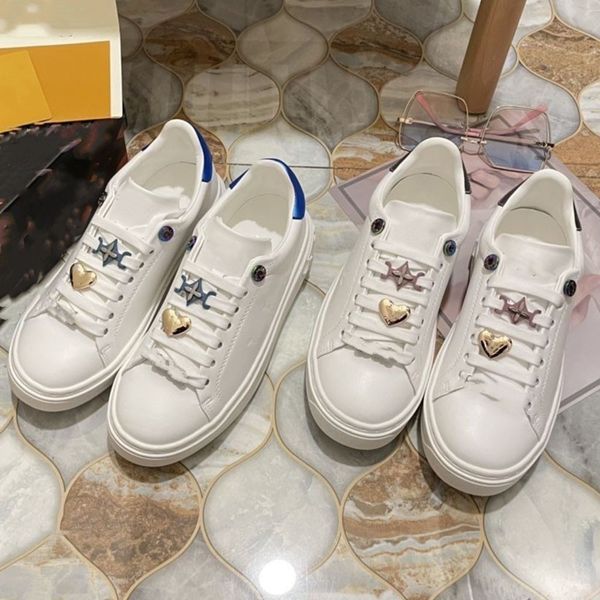 

time out trainers designer shoes new arrive women sneaker cow leather thickened raised rubber outsole size 35-42 model 04, Black