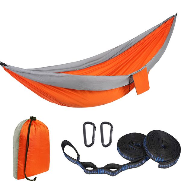 

camping hammock for single 270x140cm outdoor hunting survival portable garden yard patio leisure parachute hammock swing travel