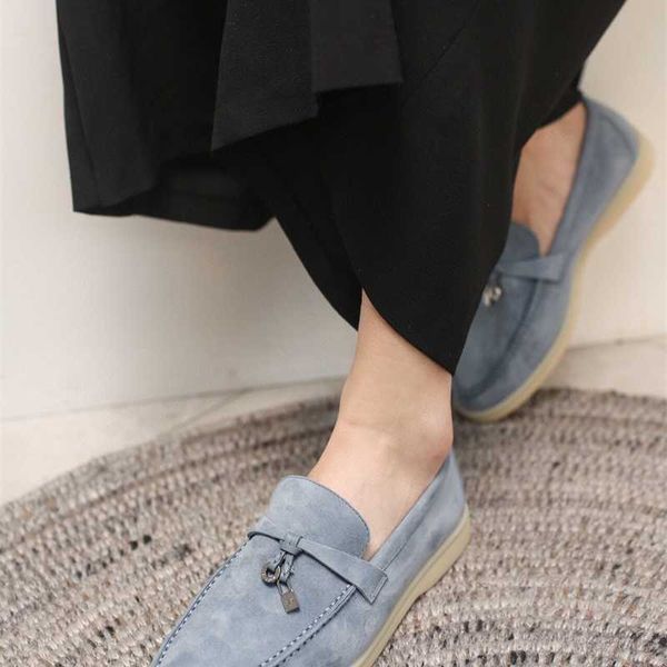

desiner loropiana shoes online feet feeling soft and comfortable italian original single lefu shoes lp cashmere leather bean flat sole singl, Black;white