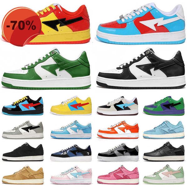 

2023star shoe sta men women designer shoes casual plate-forme pink black blue suede jjjjound camouflage green grey fashion luxury