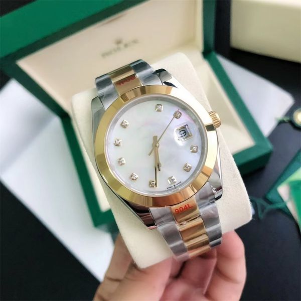

aaa women's men's watch 41mm36mm31mm blue watch smooth men's automatic watch mechanical sapphire montre de luxe watch oyster, Slivery;golden