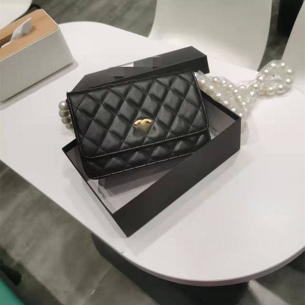 

chanei designer bags messenger bag crossbody bags small sling bags for women shoulder bags smalll handbags removable pearl chain with back p