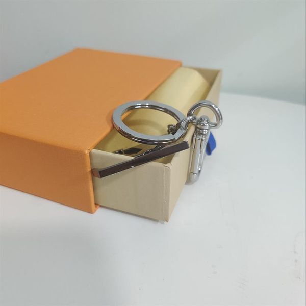 

keychains classic pattern keychain car keychain bag hanging machine fashion 10 style letter keychain supply box224j, Silver