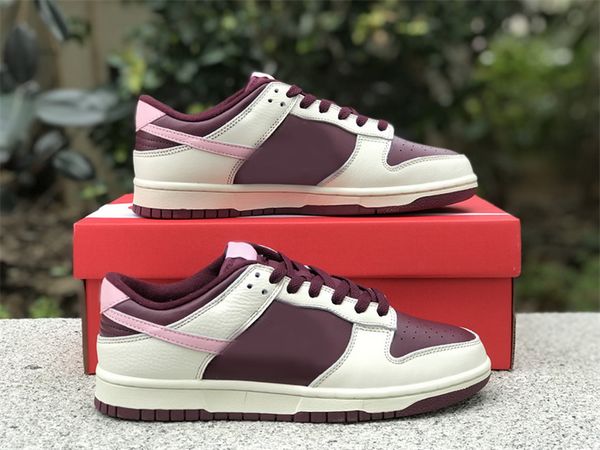 

shoes valentines day low running men women pale ivory medium soft pink-night maroon dr9705-100 designer sports sneaker