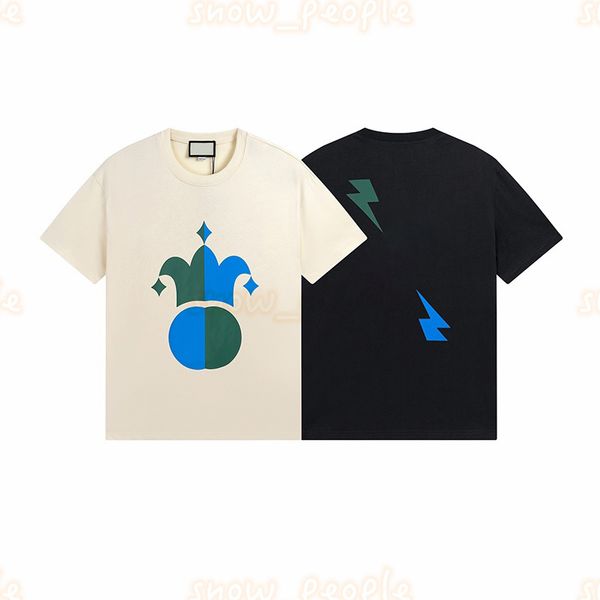 

mens summer t shirt womens color splicing print tees men short sleeve asian size m-2xl, White;black