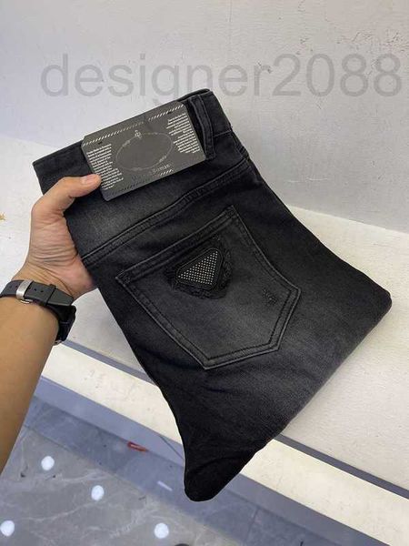 

men's jeans designer new style jeans light color fashion bar elastic pants comfortable and casual gwla, Blue