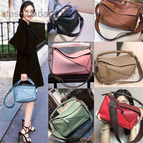 

puzzle female bags handbags designers 2023 loews crossbody star same leather stitched women's mother's portable messenger 9ek9 bva