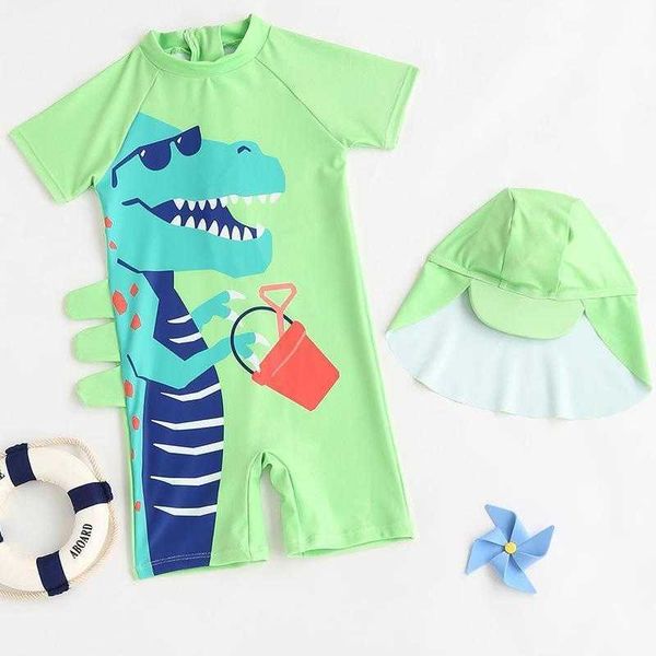 

summer swimsuit girls boxer childrens two piece cute one piece bikini swimming, Blue