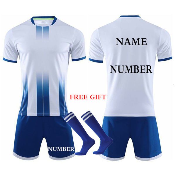 

outdoor t-shirts men and kids custom soccer jerseys football jersey men football shirts men kids kit set football jersey boys 230215, Gray;blue